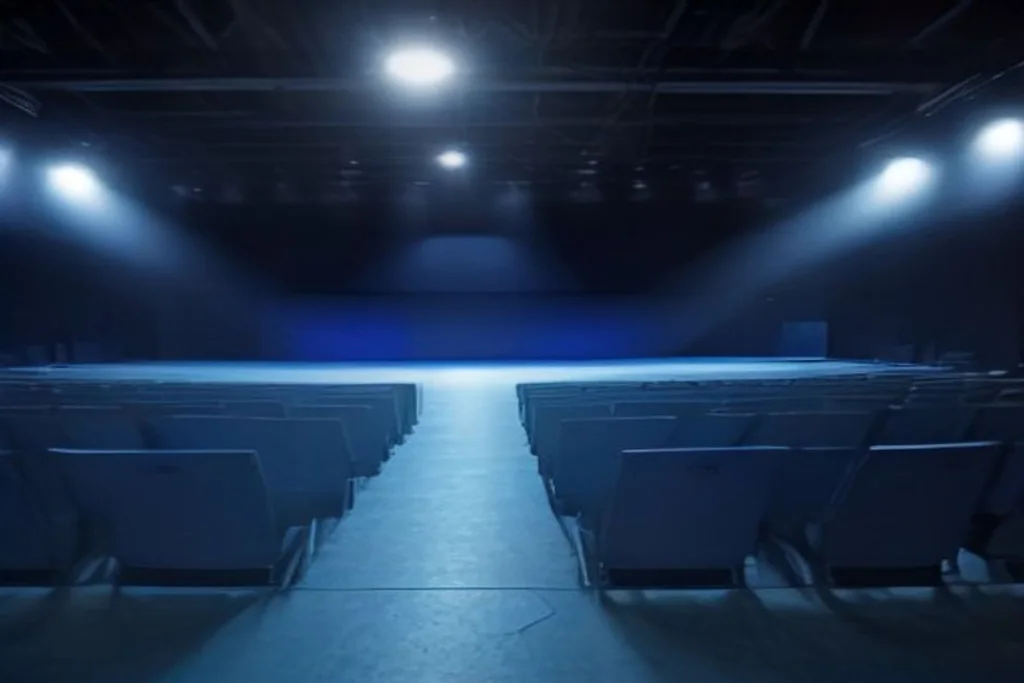 Esports Betting Rise: CS2, Dota 2 and New Markets Esports arena stage with empty gaming chairs and blue stage lights, no screens text